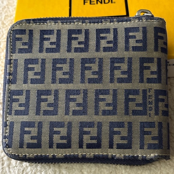 Fendi Blue and Tan Wallet - Picture 3 of 12